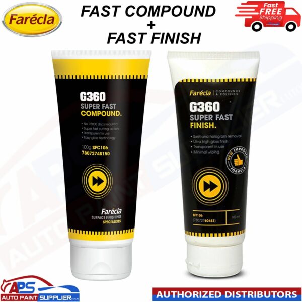 Farecla Super Fast Compound SFC106 + Super Fast Finish SFF106 - High Quality Model: SFC106+SFF106