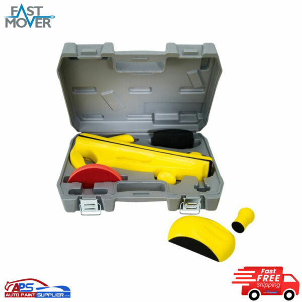 Fast Mover FMT5519 Hand Sanding & Rubbing Block Kit Hook & Loop 6 Piece Kit Model FMT5519