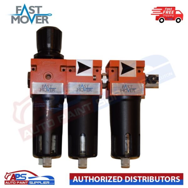 FAST MOVER TOOLS, 3-STAGE BREATHING AIR FILTER REGULATOR UNIT FMT3003 Model: BREATHING AIR FILTER