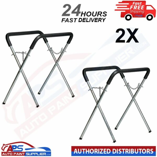 2 X FMT Body Shop Trestle Table / Panel Stand Adjustable - FAST DELIVERY Model: FMT207006