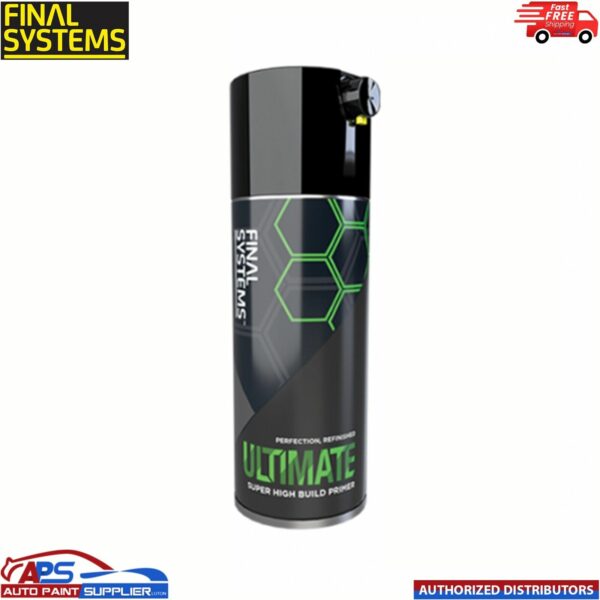 1 x FINAL SYSTEMS ULTIMATE SUPER HIGH BUILD PRIMER - GREY 400ml Model: FINAL SYSTEMS ULTIMATE