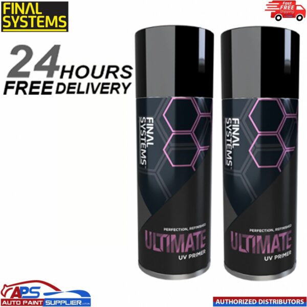 2X FINAL SYSTEMS ULTIMATE UV Primer Aerosol 400ml (AP9019/A) Model: AP9019/A