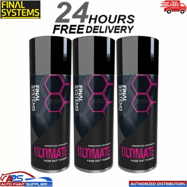 3 x FINAL SYSTEMS ULTIMATE FADE OUT THINNER - 400ml Model: FL2028 / FL6028/A