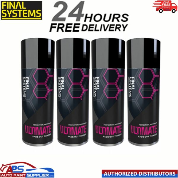 4 x FINAL SYSTEMS ULTIMATE FADE OUT THINNER - 400ml Model: FL2028 / FL6028/A