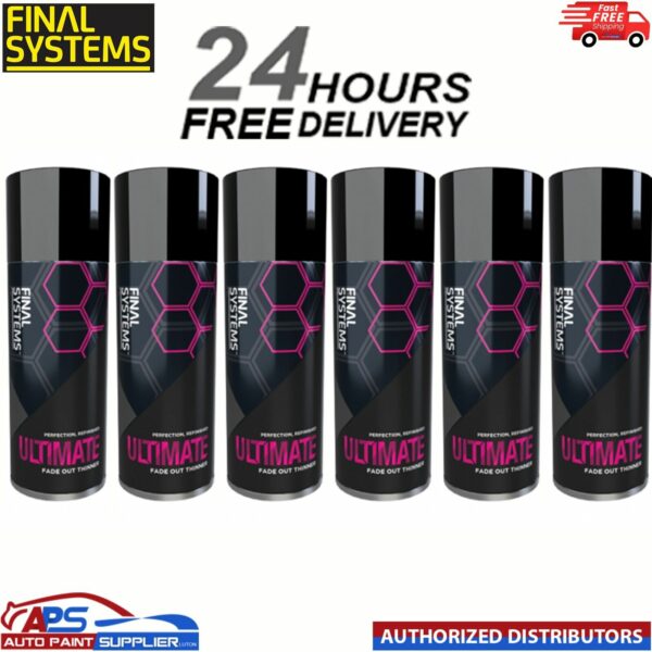 6 x FINAL SYSTEMS ULTIMATE FADE OUT THINNER - 400ml Model: FL2028 / FL6028/A