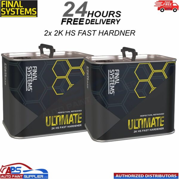 2x FINAL SYSTEMS ULTIMATE 2K HS FAST HARDENER 2.5L FOR ULTIMATE CLEARCOAT Model: ULTIMATEHARD2.5-FAST