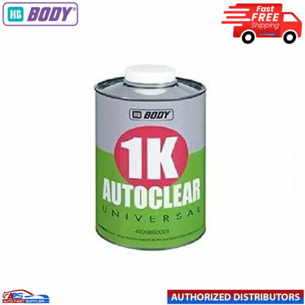 HB BODY Clear Lacquer 1K Clearcoat Acrylic 1 LTR READY TO USE Model 40000000012