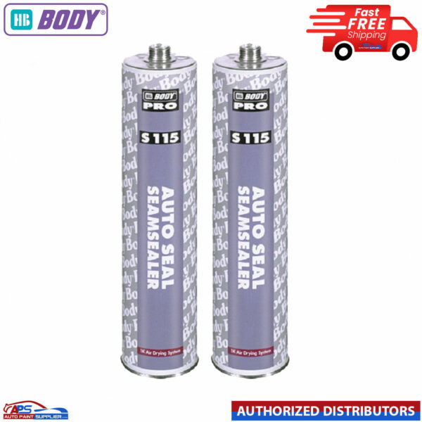 2x HB Body S115 Seam Sealer Cartridge1K Car Body Sealer 300ML Air Drying System Model S115