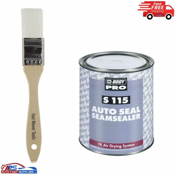 HB Body Pro Autoseal Brushable Seamsealer 1kg + Nylon Seam Sealer Brush Model S115