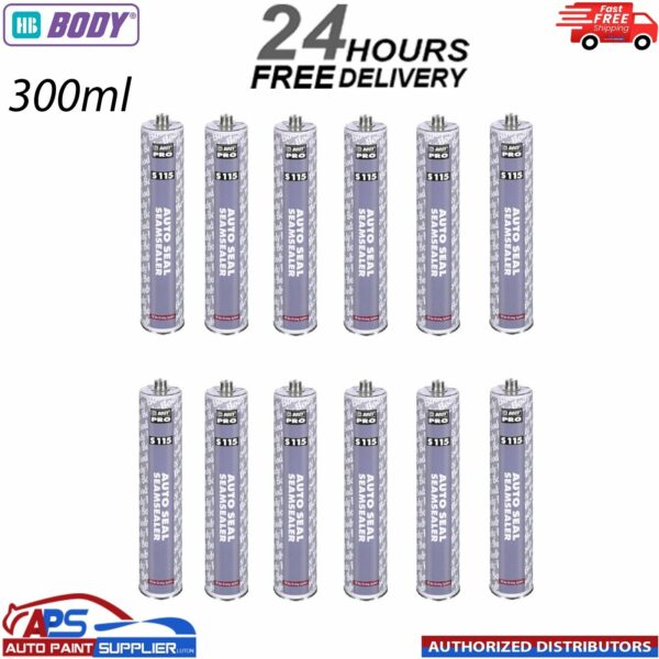 HB Body S115 Seam Sealer Cartridge 1K Car Body Sealer 300ML Air Drying System Model: S115