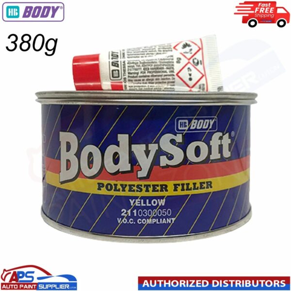 HB Body 211 Bodysoft Polyester 2K Car Body Filler 380g - FAST DELIVERY Model: HB Body 211