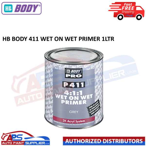 1 X HB BODY P411 4:1:1 WET ON WET PRIMER KIT 1.25LTR Model: KIT85.411.720.1