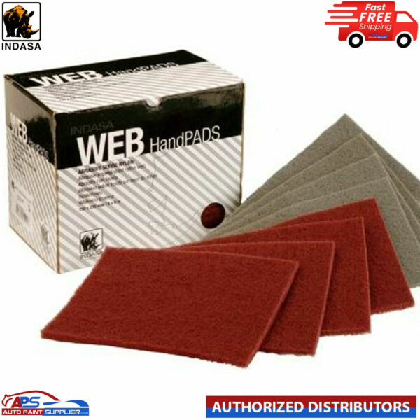 INDASA WEB NYLON HARD PADS C45909 VERY FINE RED PK20 - SCOTCH ABRASIVE Model 50488