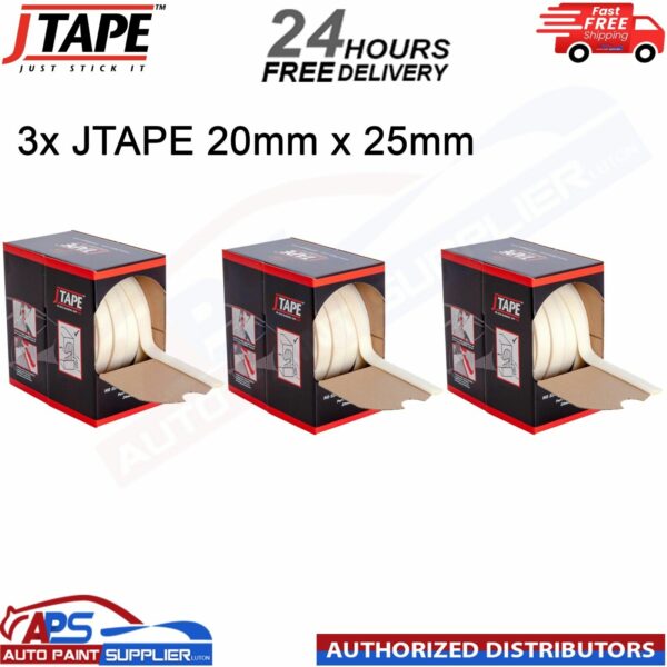 3 X J TAPE 1012.2025 NO EDGE BLENDING TAPE PLUS 20MMX25M JTAPE REPAIR MASKING Model: 1012.2025