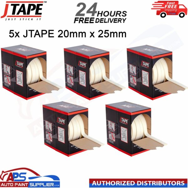 5x J TAPE 1012.2025 NO EDGE BLENDING TAPE PLUS 20MMX25M JTAPE REPAIR MASKING Model: 1012.2025