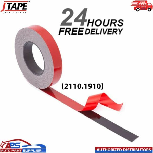 J Tape Double Sided Acrylic Adhesive Tape 19mm x 10m (2110.1910) Model: J-Tape (2110.1910)