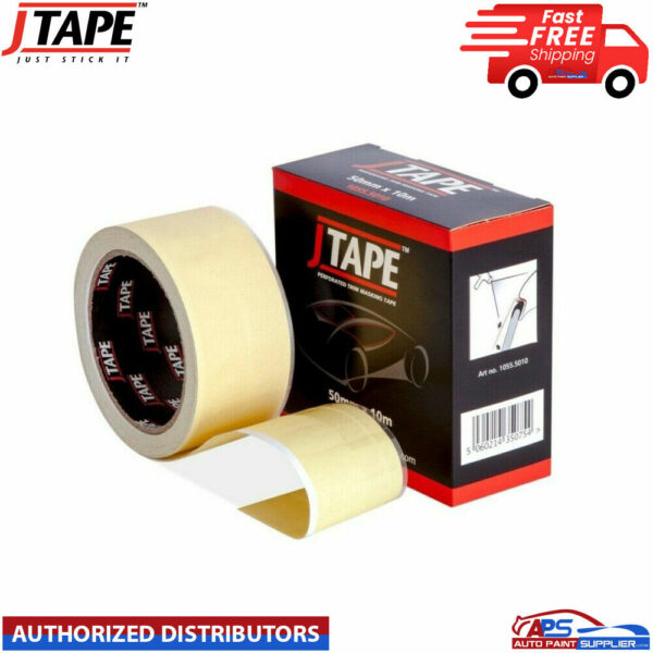 J Tape Masking Tape Perforated Trim 50mm - Protects Car Trim When Spraying Model 1055.50101