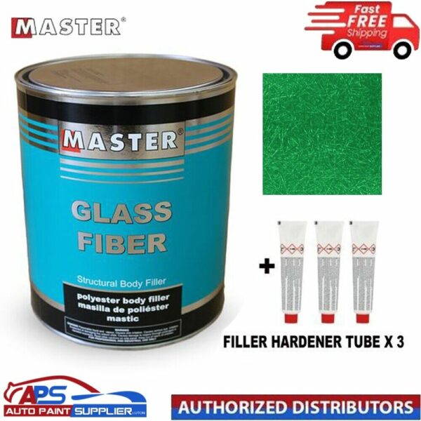 MASTER FIBER GLASS STRUCTUR MULTI FUNCTIONAL BODY FILLER BIG SMOOTH EASY SAND 3L Model Deal3