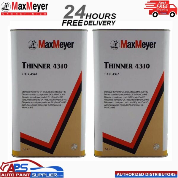 2x Max Meyer 2K Universal Thinners 5ltr 4310 Paint/Basecoat/Lacquers Thinner Model: 1.911.4310