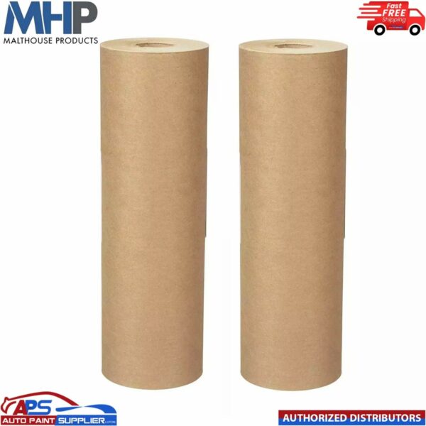 Brown Masking Paper 18 Inch approx. water & solvent 450mm 50gsm 180m Model: Masking paper 18