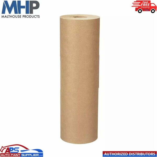 Brown Masking Paper 18 Inch approx. water & solvent 450mm 50gsm 180m Model: Masking paper 18