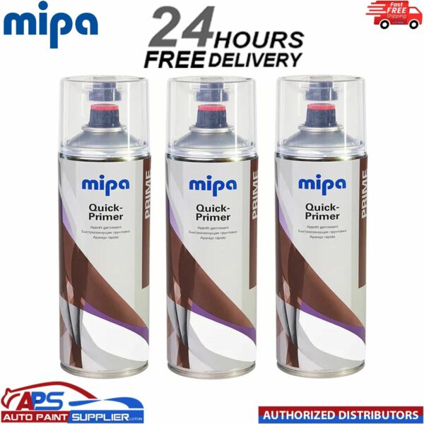 3x MIPA QUICK PRIMER AEROSOL 500ML WHITE - SPOT PRIMER Model: MIP213070002