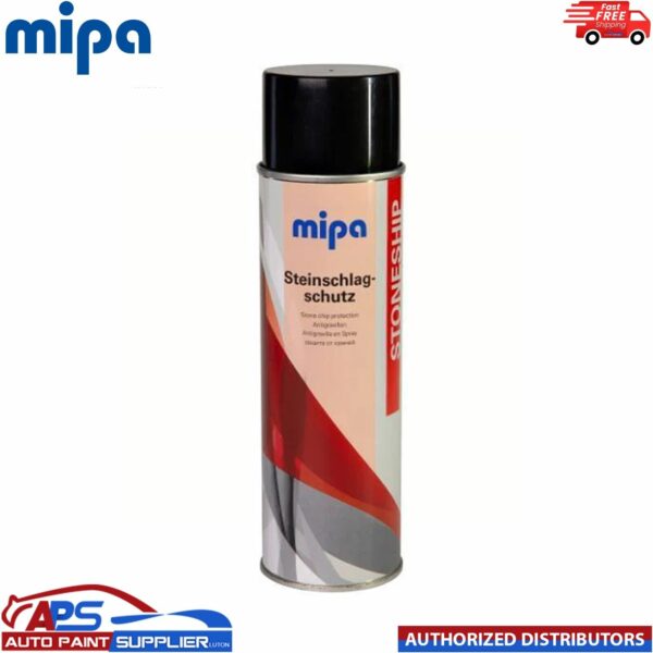 MIPA BLACK STONE CHIP Aerosol 500ml Car Spray All Round Protection Model: 213860001A