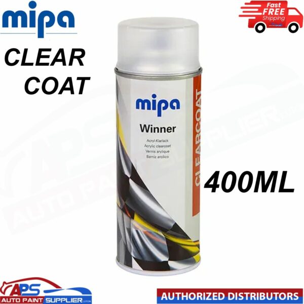 MIPA WINNER SERIES MATT 400ML CLEARCOAT PAINT SPRAY AEROSOL Model: MAWMCC