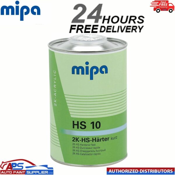 1 x MIPA HS10 2K HIGH SOLID FAST HARDENER 1LTR - OC, ACRY FILLER, TOPCOAT, PUR Model: 237110000S