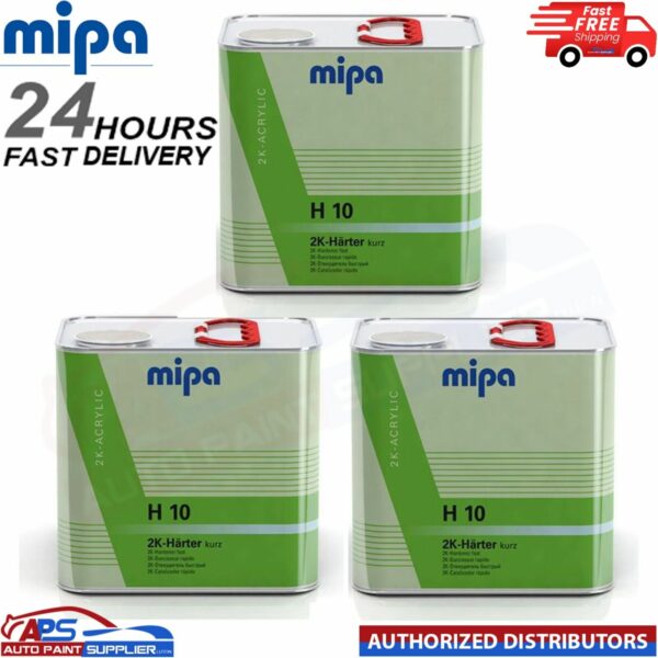 3 X MIPA H10 FAST 2K HARDENER 2.5LT-UNIVERSAL HARDENER FOR PRIMER- FAST DELIVERY Model: 3XMIP237820000S-1