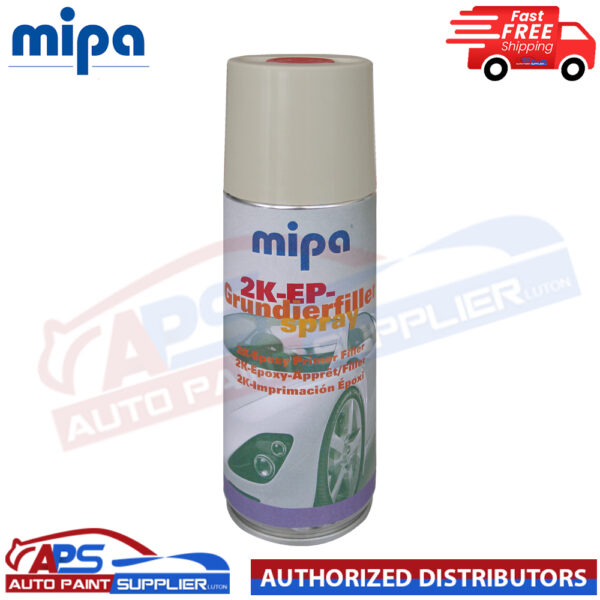 MIPA 2K EP- Spray BEIGE 2K Epoxy Primer Filler Grundierfiller400ml Inc Hardener Model 213210000