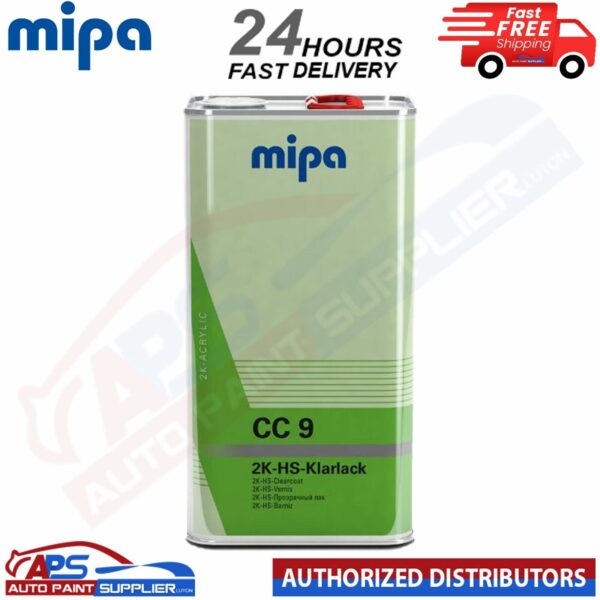 MIPA CC9 HS PREMIUM KLARLACK CLEARCOAT LACQUER 5LTR - FAST DELIVERY Model: CC9*5LTR