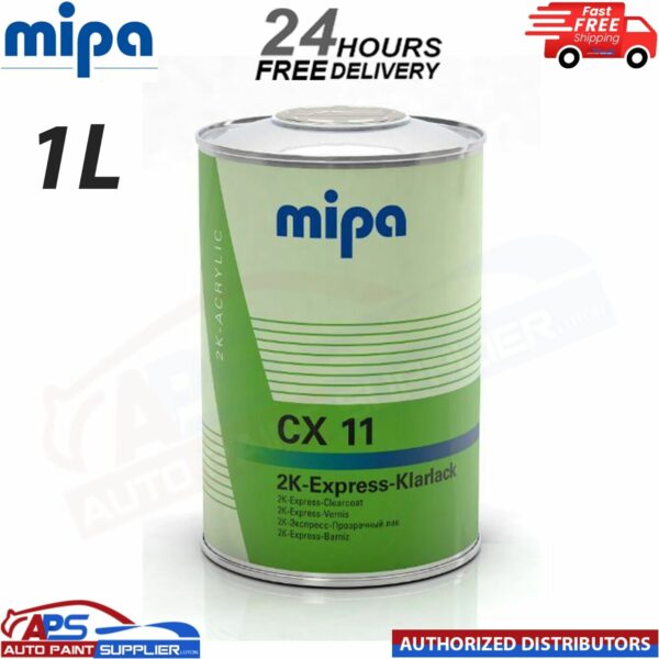 MIPA CX11 EXPRESS KLARLACK CLEARCOAT LACQUER 1LTR SMART REPAIR - FAST DELIVERY Model: CX260710000