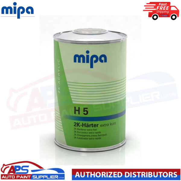 MIPA H5 2k HARTER EXTRA FAST HARDENER 2K ACRYLIC Activator Car Paint 1 LTR Model 237710000
