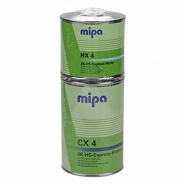 MIPA 2K EXPRESS KLARLACK CX4 CLEARCOAT LACQUER WITH HX4 HARDENER CX 4 1.5LTR KIT Model MIPCX4KIT