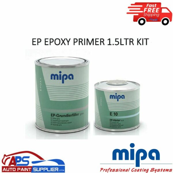 MIPA EP-Grundierfiller EPOXY PRIMER 2k + EP FAST HARDENER E10 - KIT GREY 1.5L Model EP-Grundierfiller E10