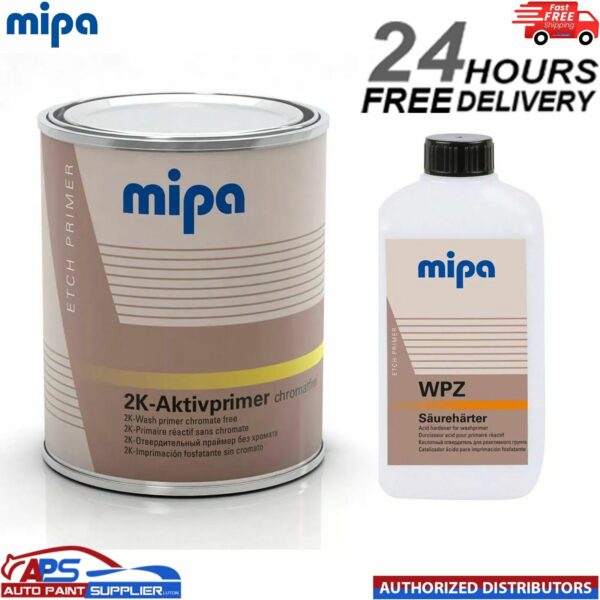 Mipa Aktivprimer Acid Etch 2k Primer With WPZ Hardener 1.5LTR KIT Active Primer Model: Aktivprimer