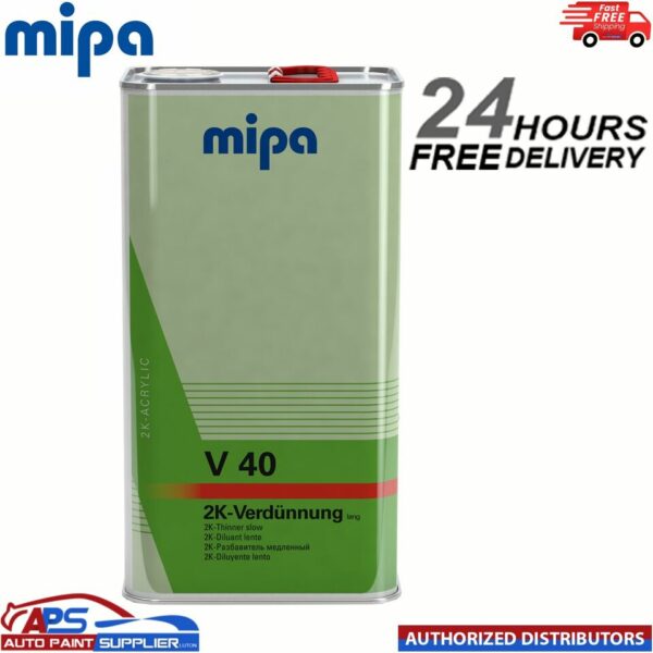 MIPA 271250000 V40 SLOW 2K THINNER REDUCER 5LTR Model: 271250000