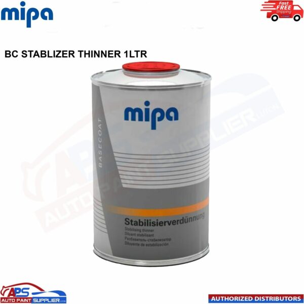 MIPA BC STABILISER BASECOAT STABILISING THINNER REDUCER -1LTR Model: 271610000
