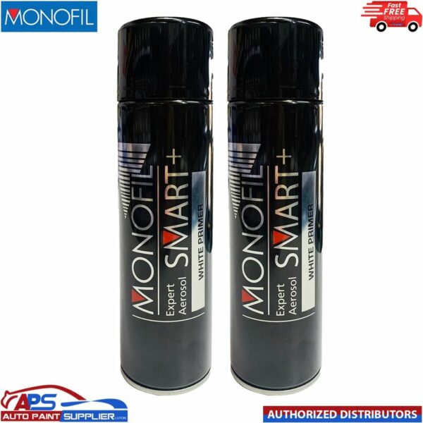 2X MONOFIL SMART+ 1K EXPERT ACRYLIC WHITE PRIMER FILLER SPRAY Aerosol 500ml Model: 2675029145