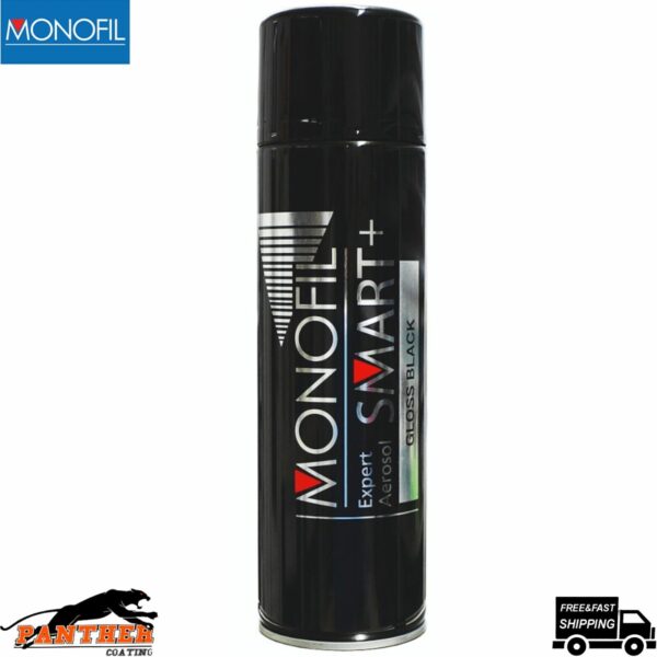 MONOFIL SMART+ 1K EXPERT SATIN BLACK FINISH PAINT ACRYLIC SPRAY Aerosol 500ml Model: 2675029138