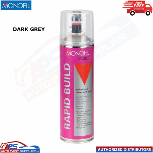 MONOFIL VARIO+ RAPID BUILD SELF ETCHING PRIMER DARK GREY Aerosol 500ml Model: 913990021M