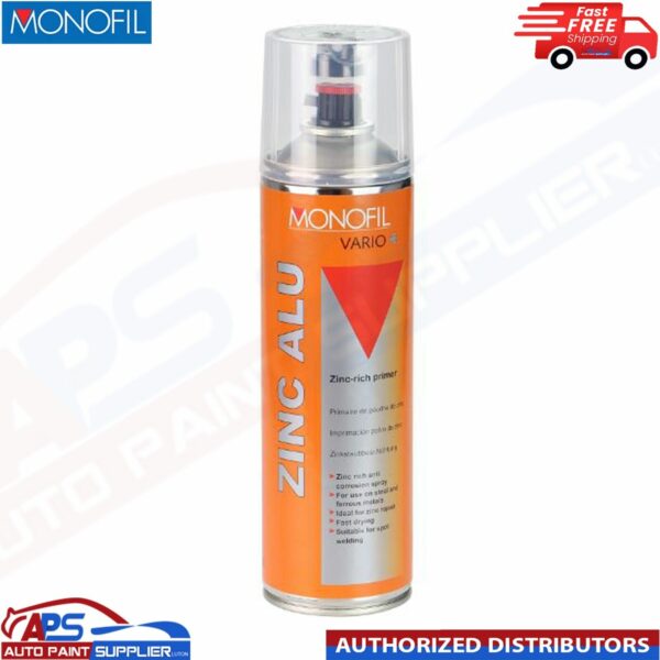 MONOFIL VARIO+ ZINC ALUMINIUM SILVER COATING PRIMER SPRAY Aerosol 500ml Model: 913990050M