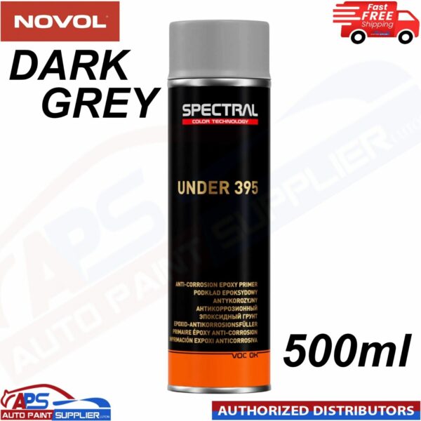 Novol Spectral UNDER 395 Epoxy Primer Aerosol Colour Dark Grey - 500ml Model: N87290