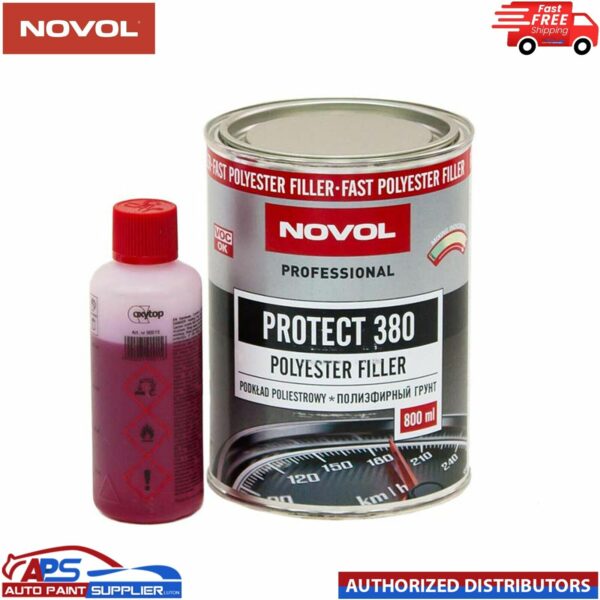 NOVOL PROTECT 380 POLYESTER SPRAY FILLER PRIMER KIT WITH 0.8L HARDENER Model: 900161