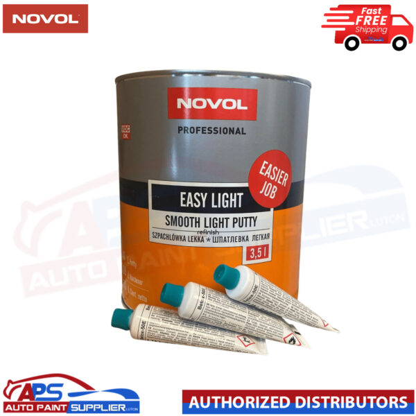 NOVOL Professional Easy light Smooth Light Putty Body Filler Car Finishing 3.5L Model: 90005
