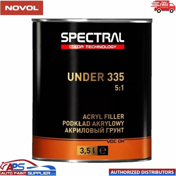 NOVOL SPECTRAL UNDER 335 5:1 PRIMER 3.5L P3 GREY - HIGH BUILD 2K ACRYL FILLER Model: 26655