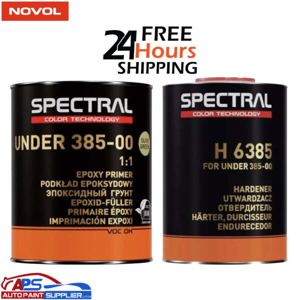 NOVOL SPECTRAL UNDER 385-00 2K 1:1 EPOXY PRIMER KIT WITH H6385 HARDENER 1.6L Model: 87262
