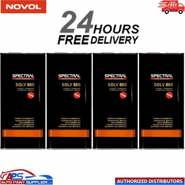 4 x Novol SPECTRAL SOLV 855 STANDARD 5L Acrylic Thinner Model: 82186