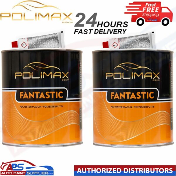 2x 3L Polimax Fantastic Super Quality Body Filler With Hardner - FAST DELIVERY Model: Polymaxfantasticx2